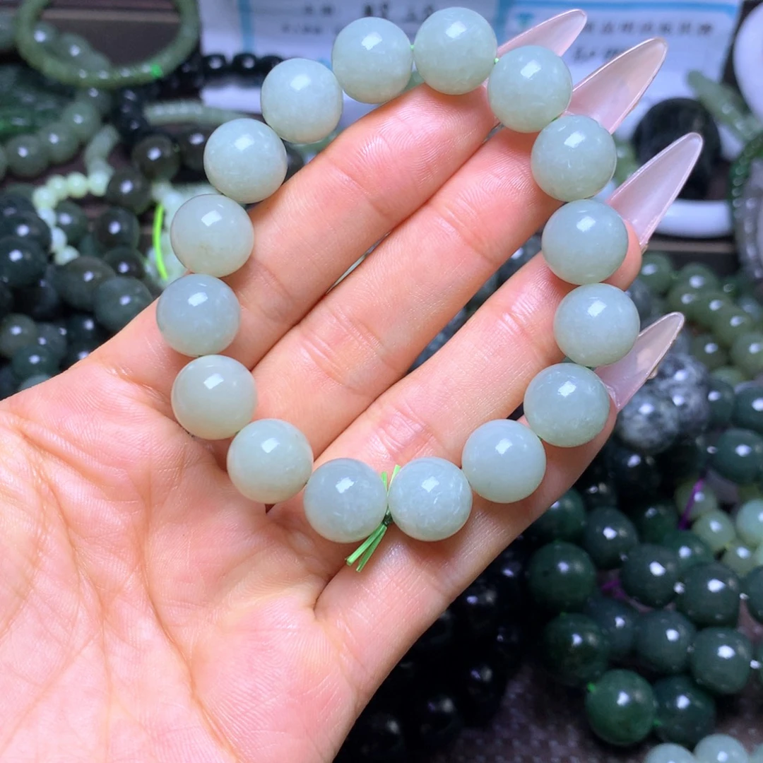 和田玉未镶嵌手串卡12