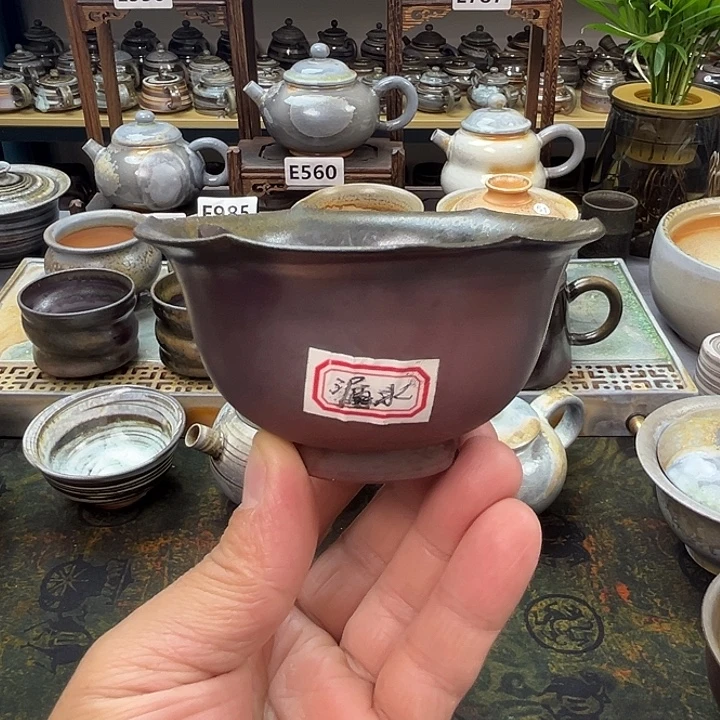 茶盏宝哥柴窑微瑕大漏