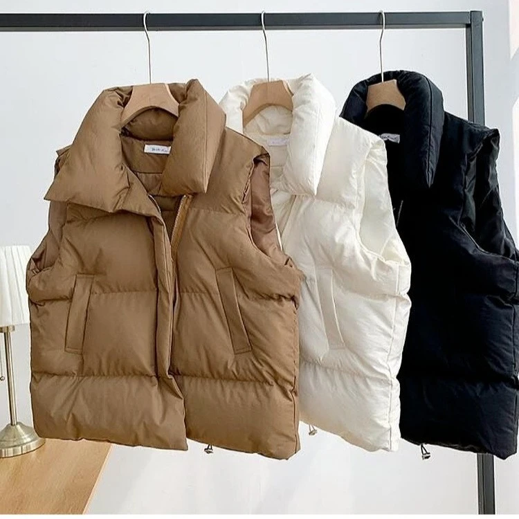 羽绒棉衣服马甲女装春秋冬季新短款韩版宽松显瘦背心马夹外套