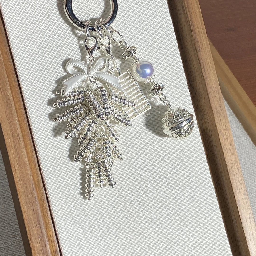 1920编码银白挂件手机挂件创意手机链原创手工diy挂件挂链