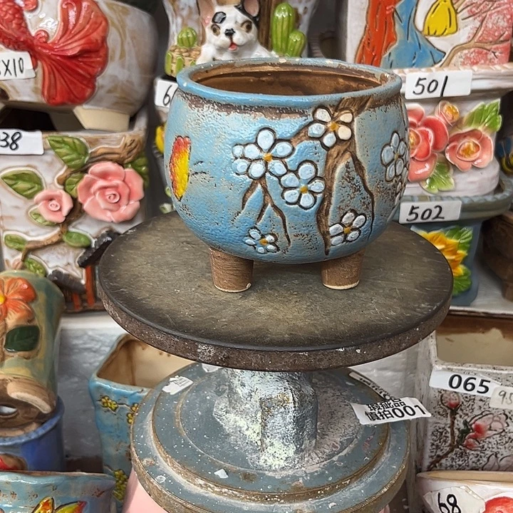 粗陶材质多肉花盆