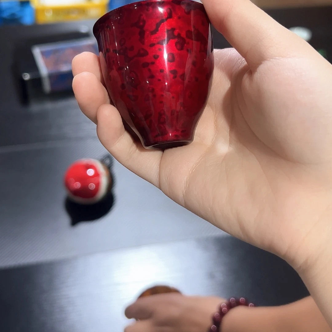 赤宝砂一口杯太古