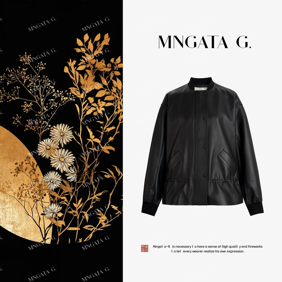 MNGATA G.宫小妍【山羊皮·中古夜澜】早秋新中式中国风外套5070454