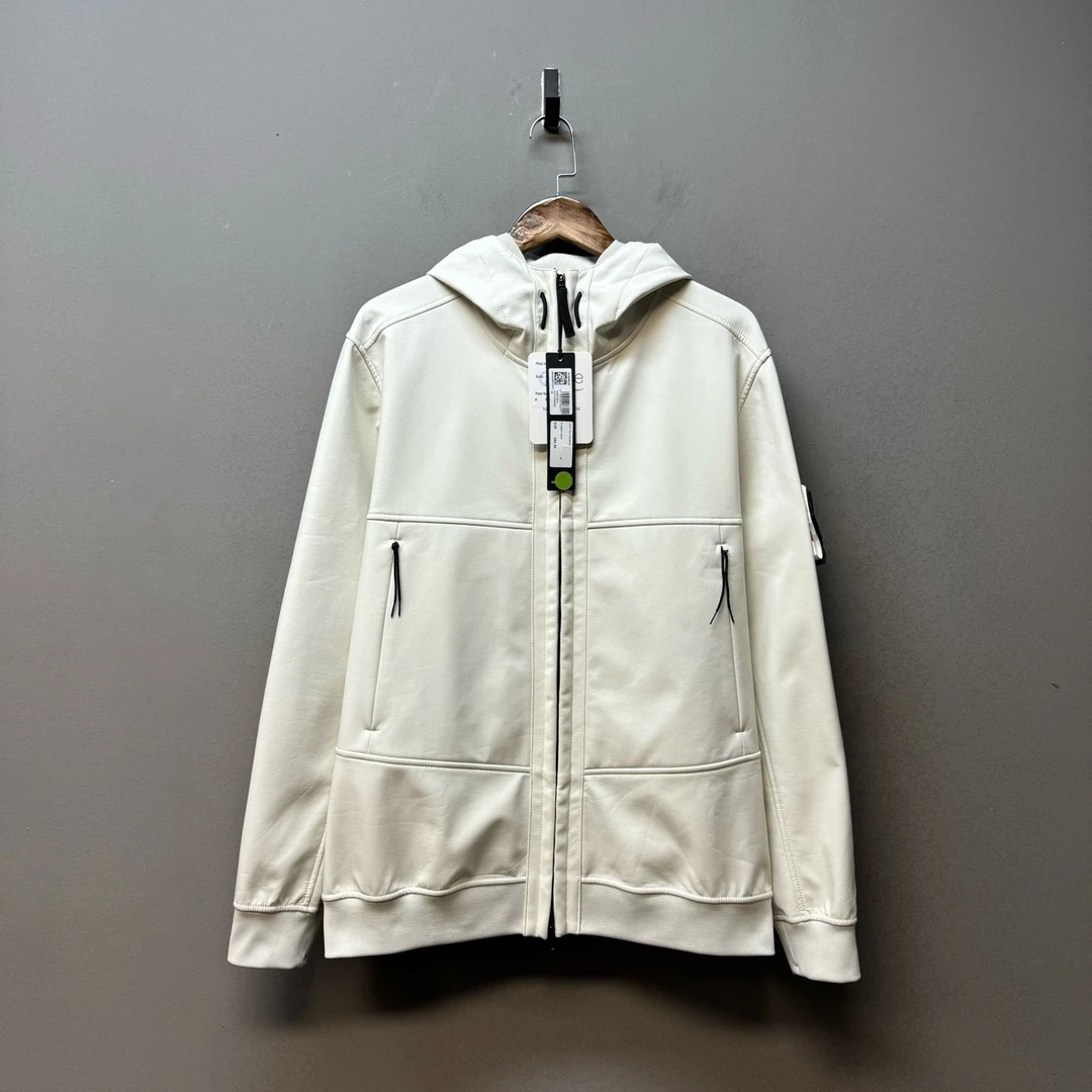 Stone island 石头岛/04668/石头岛软壳冲锋衣 米白色 XXL码