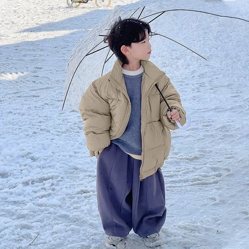 2763秋冬潮流休闲时尚流行百搭洋气男女童立领防寒服