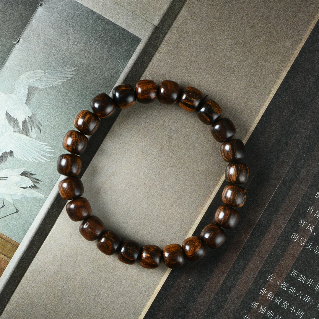 巴布亚贡木8x9桶珠手串