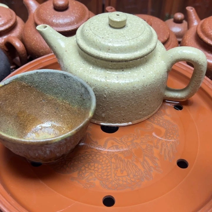 天***方紫砂茶壶宜兴原矿本山绿御皇段