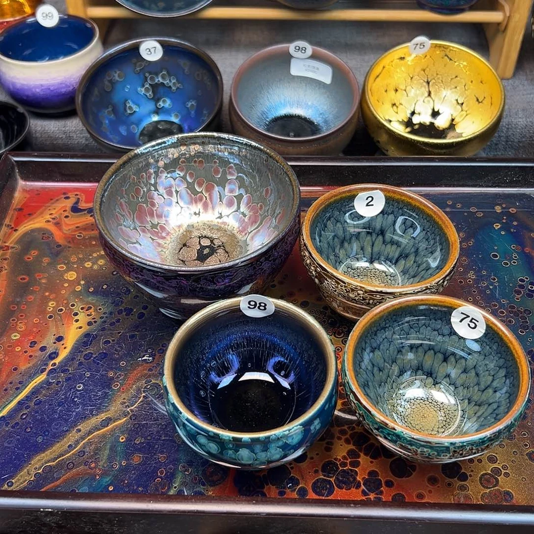 茶盏月*夜大漆手工杯带礼盒