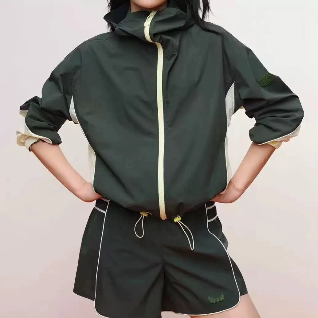 W-1038春季新款 原纱UPF50+休闲运动时尚套装女