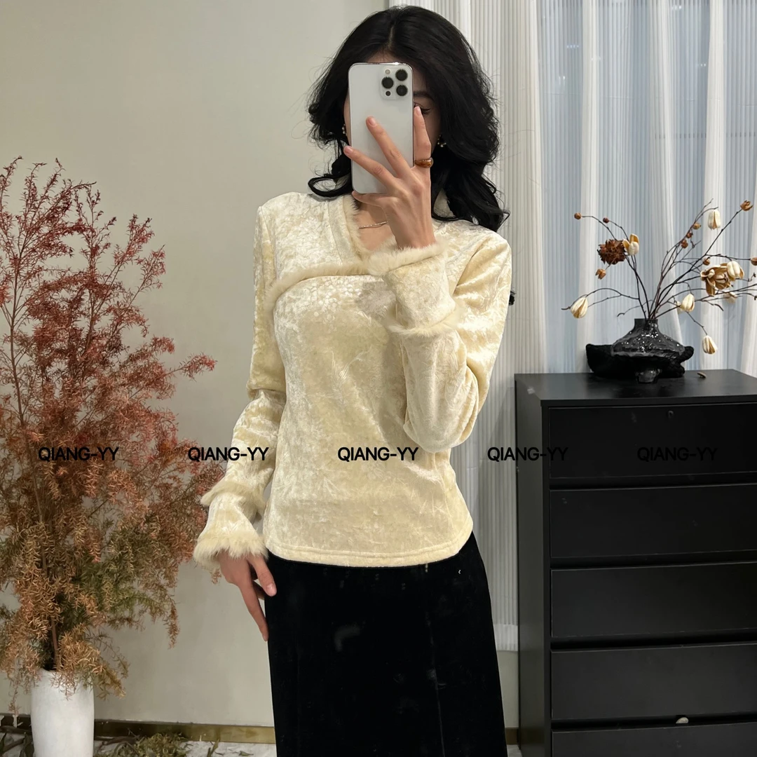 冬季新款设计感小众气质洋气百搭时尚国风上衣931