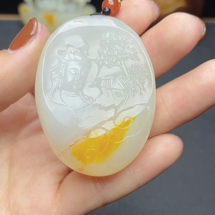 和田玉挂件未镶嵌T