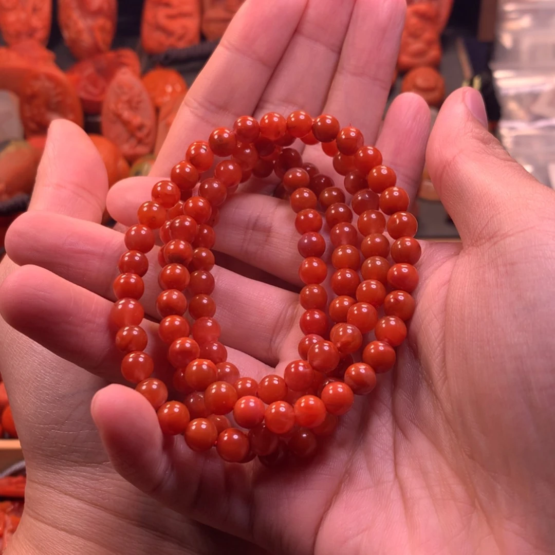 【闪购商品】未镶嵌多圈南红玛瑙