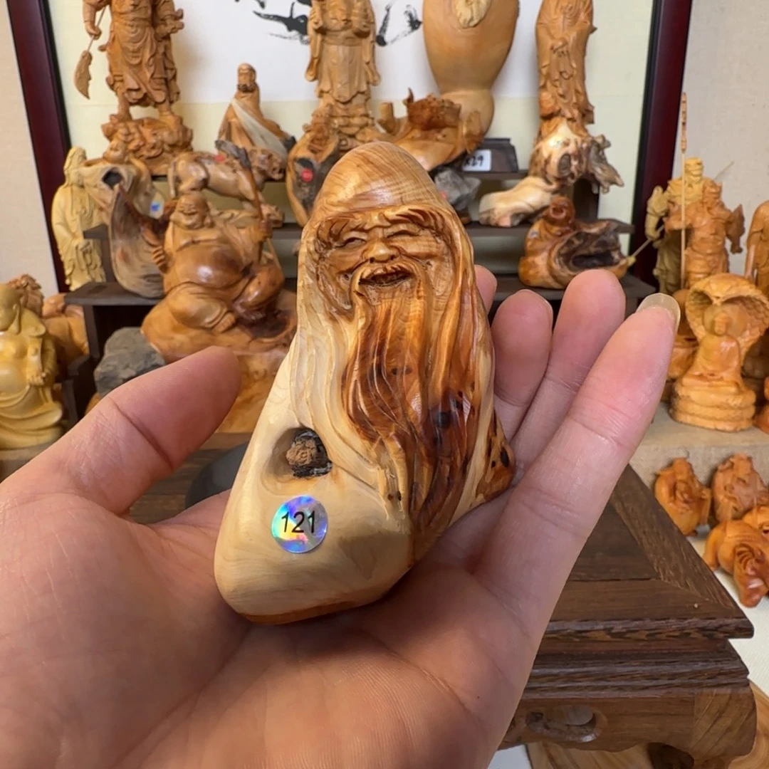 崖柏小木匠艺雕一物一拍