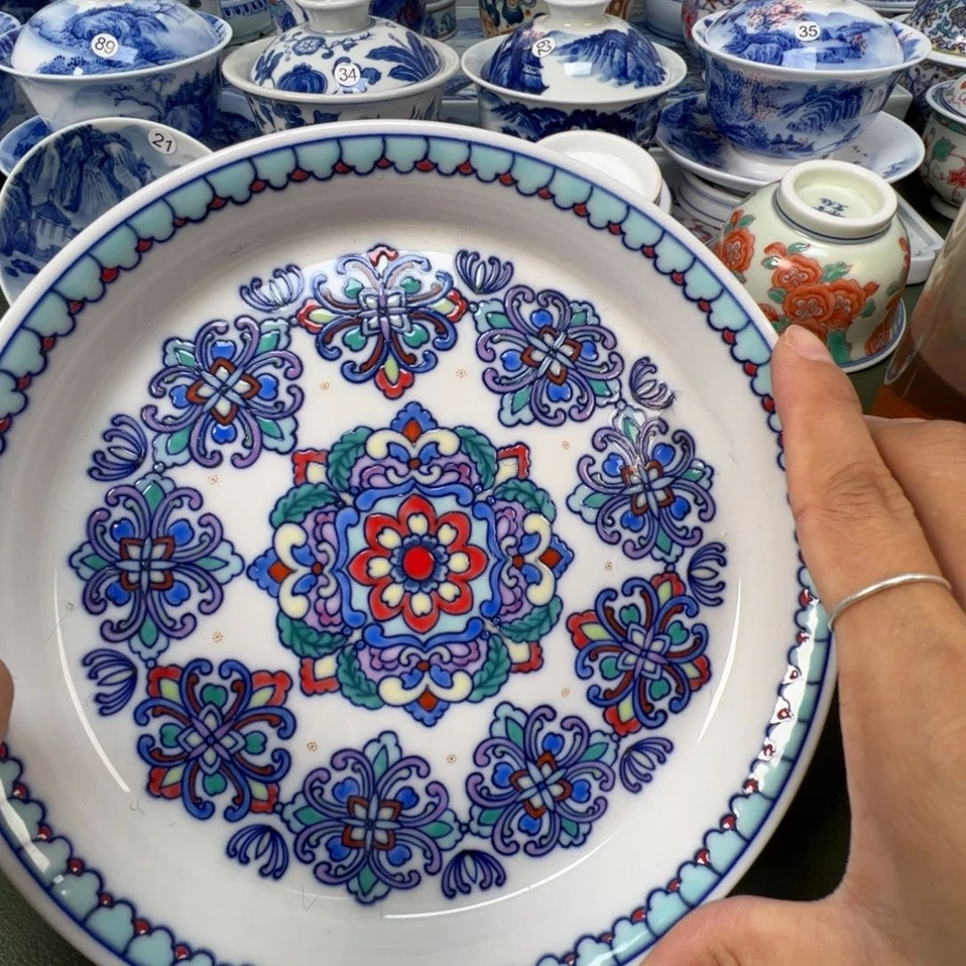 陶瓷景德镇纯手工纯手绘茶具木木15