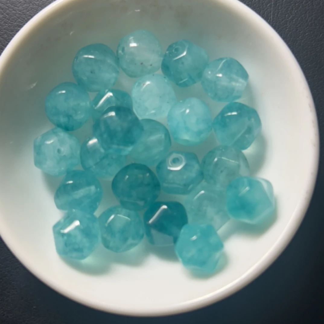 散珠W3121蓝碧玺南瓜10MM*10颗
