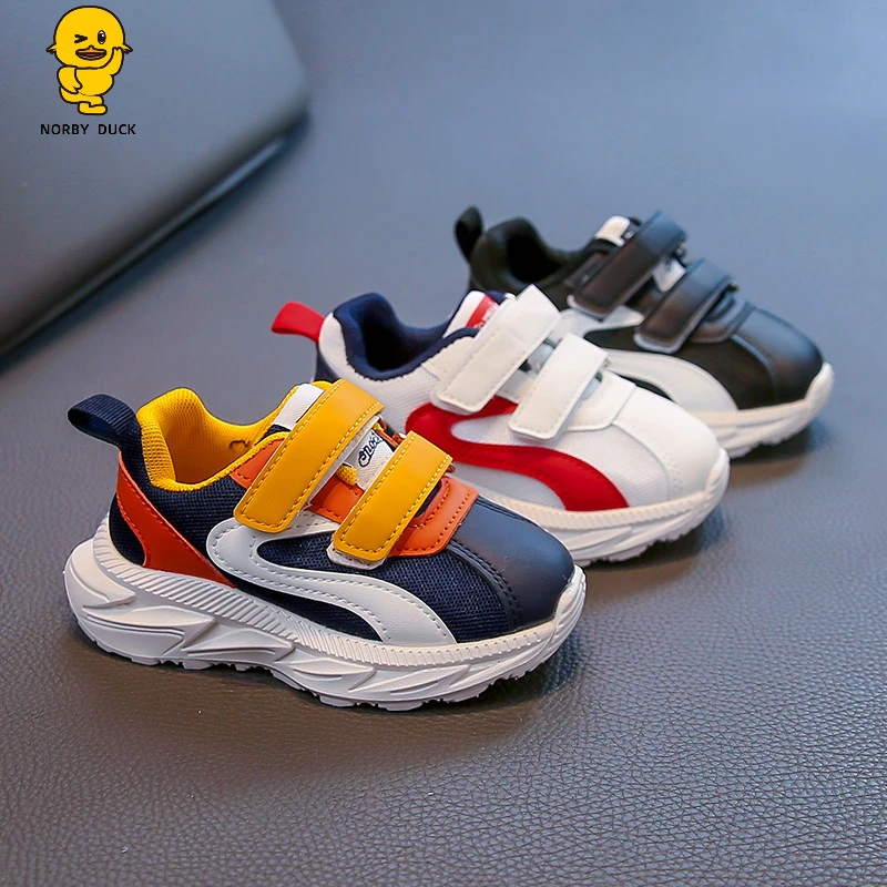 NORBY DUCK/诺比小黄鸭儿童运动鞋新款女童鞋宝宝鞋男童鞋德训鞋