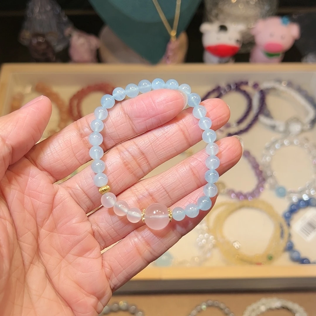 水晶手链未镶嵌蓝