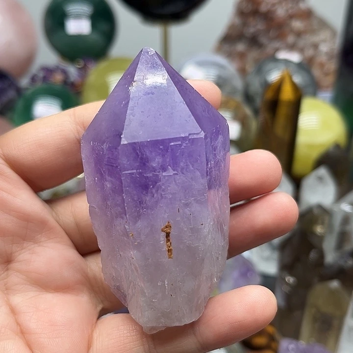 未镶嵌珠宝半成品水晶146克紫水晶原石