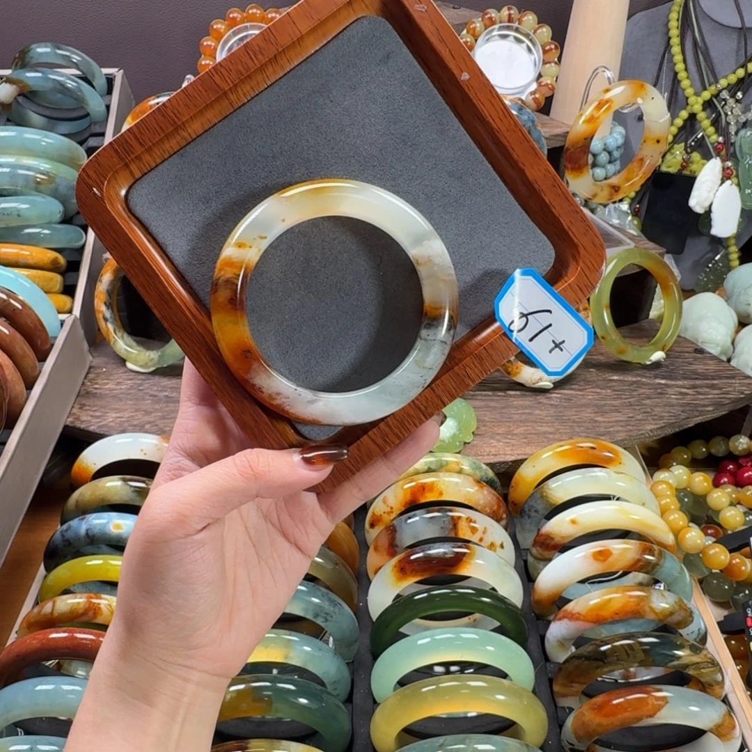 蛇纹石玉合金手镯