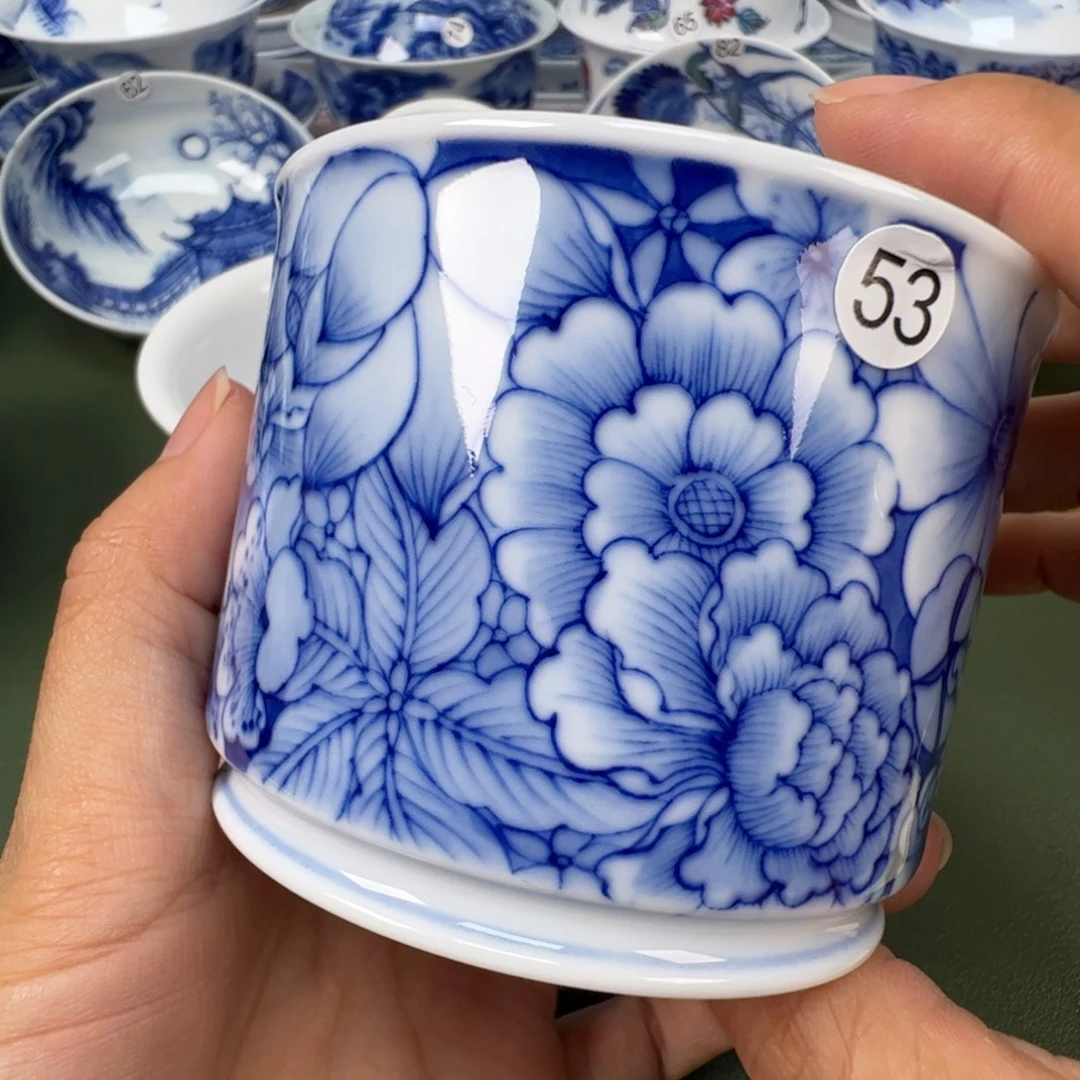 陶瓷景德镇纯手绘茶具木木53