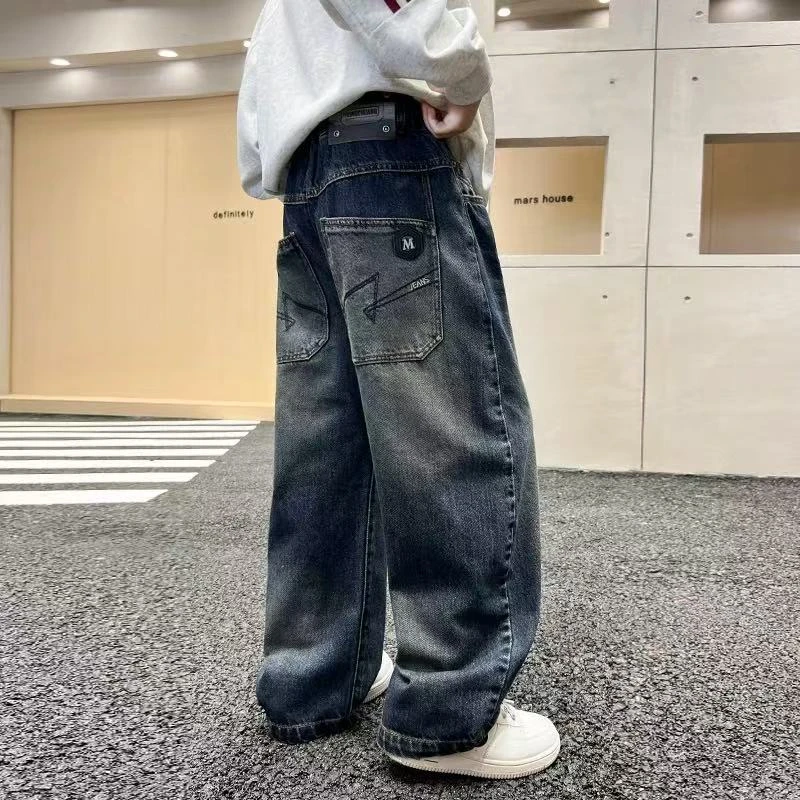 童装儿童牛仔裤春秋款25新款韩版男童裤子秋季中大童秋装长裤2050