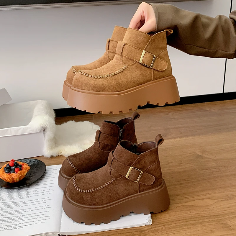 爆款勃肯新款秋冬季节氧气时尚厚底勃肯增高小个子美德拉靴子女鞋