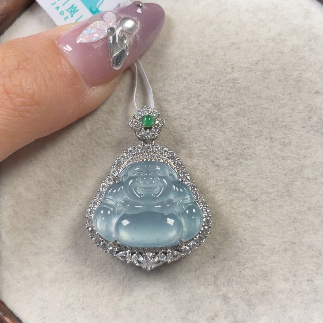 翡翠颈饰银S925镶嵌548888