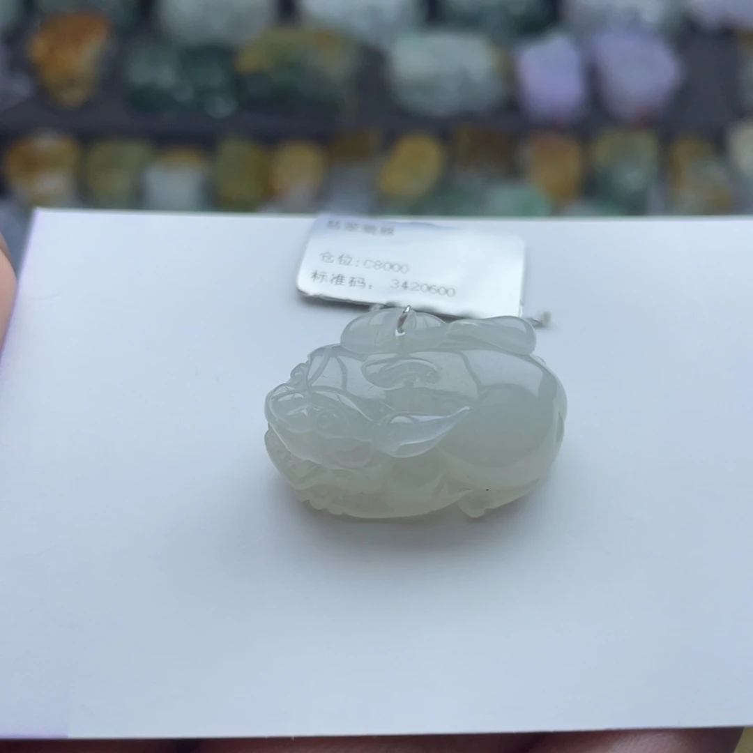 翡翠颈饰未镶嵌貔貅