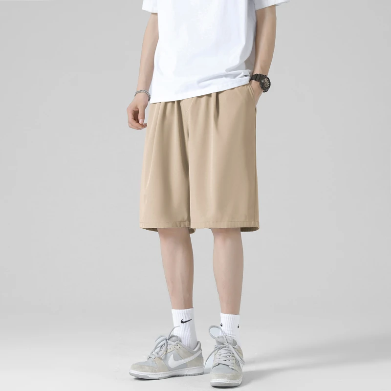 速干男士短裤夏季冰丝裤五分裤男款裤子薄款透气运动裤百搭休闲裤