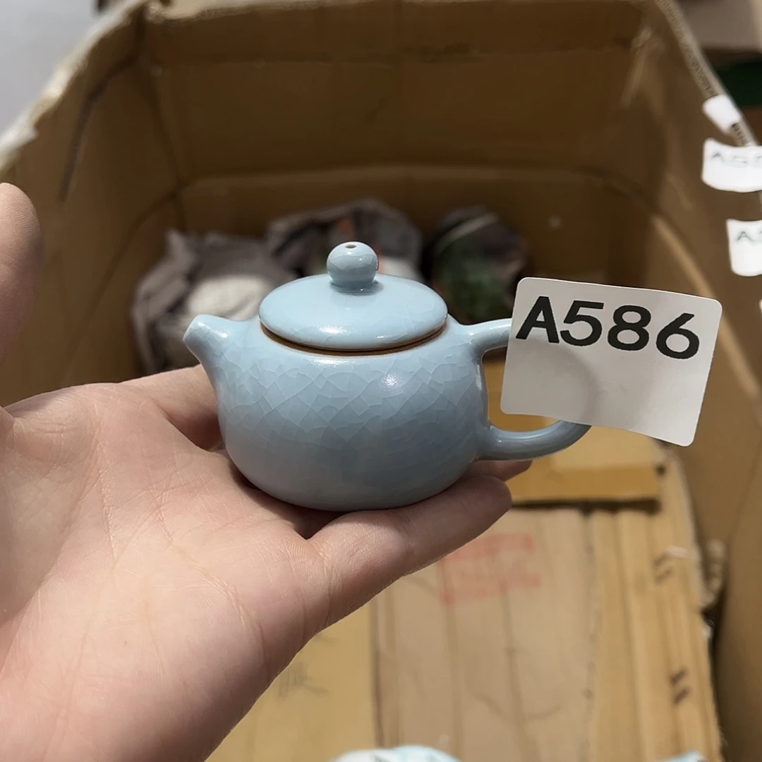 瓷片茶摆件工艺品摆件666