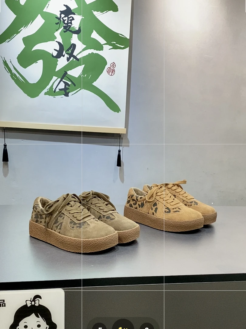 品牌加绒保暖牛皮丑萌休闲鞋