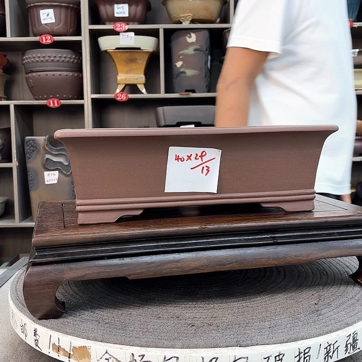 紫砂花盆紫砂的颜色很好看