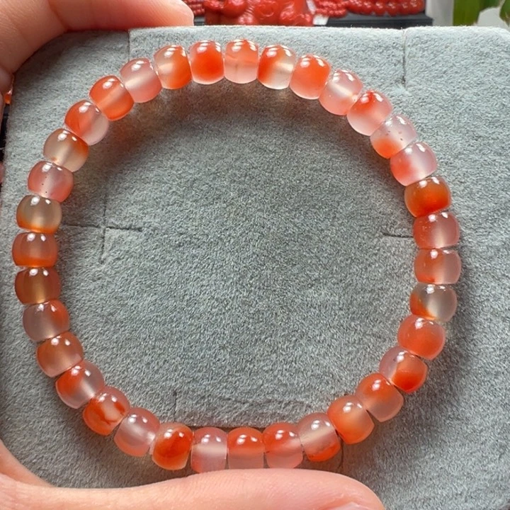 南红玛瑙天然原矿单圈6未镶嵌