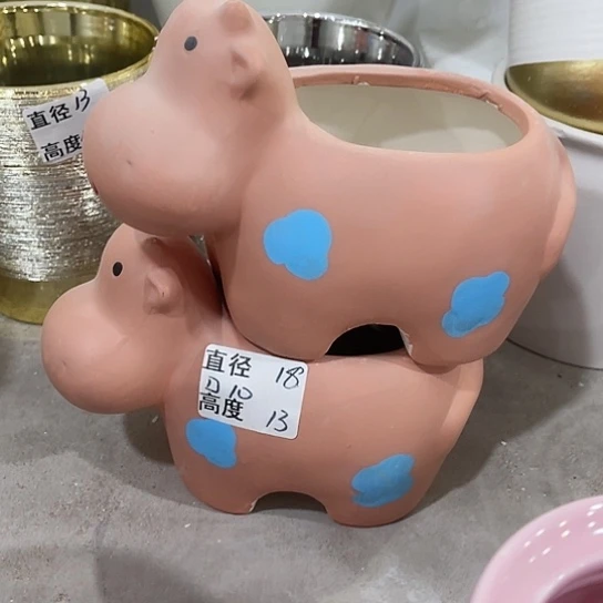 多肉绿植陶瓷花盆9.9包邮，有孔