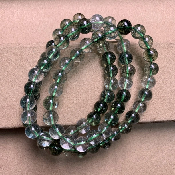 A256 卡8三圈绿幽手串[多样性发一]