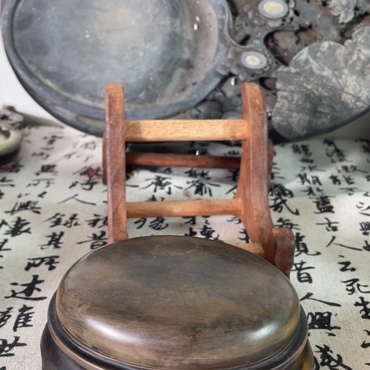 小***资两房砚台松花砚 紫端