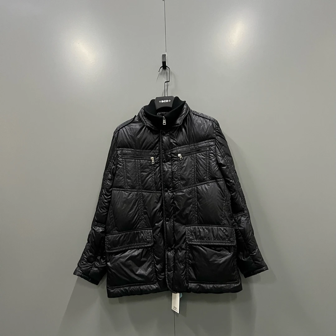 95新 MONCLER tt7 蒙口 黑色羽绒服 5码/95新/205424