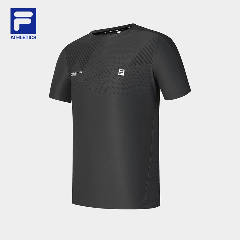 Fila/斐乐25男款针织短袖夏季时尚运动休闲A11M521115F