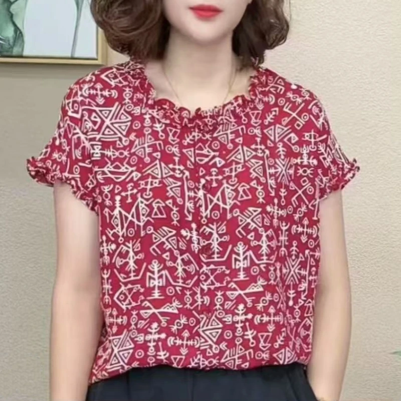 2025夏季新款时尚套头洋气百搭衫减龄显瘦圆领短袖T恤上衣