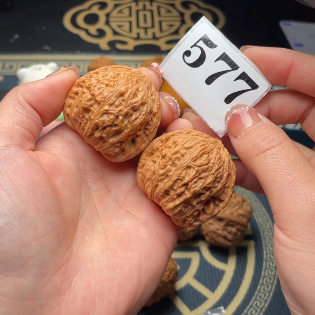 桃核把件40全品绣球577号