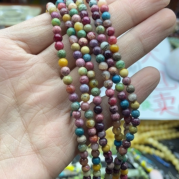 玛瑙/玉髓未镶嵌珠宝半成品六条打包A122