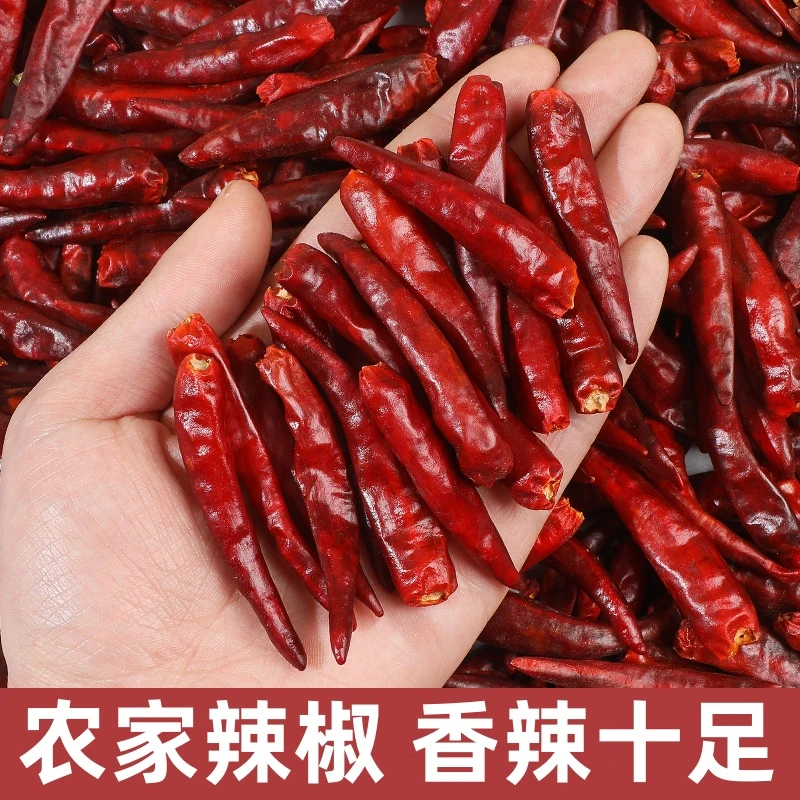 自然晒干干辣椒 特辣 香辣 微辣 风干巨辣印度魔鬼辣 香辣红辣椒