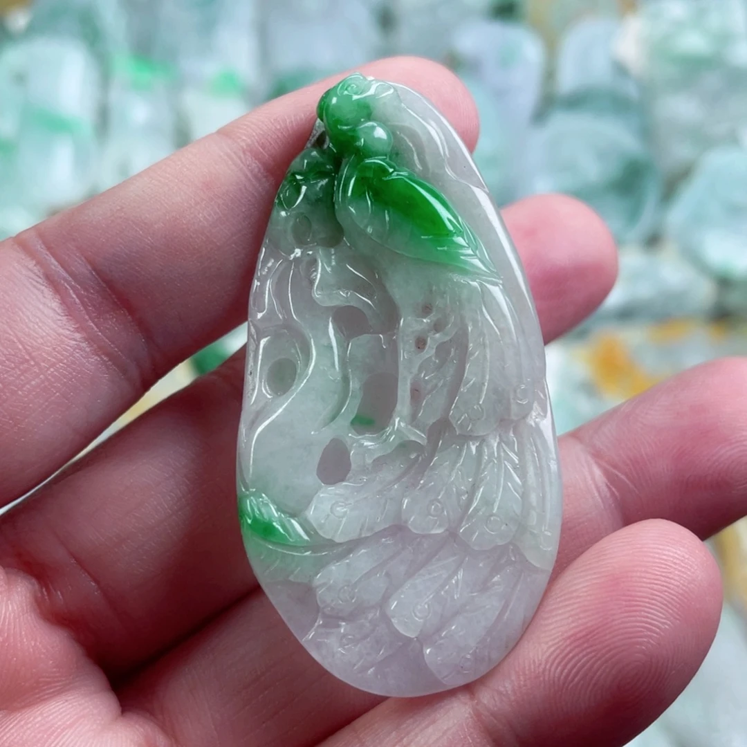 翡翠未镶嵌吊坠(不含链)