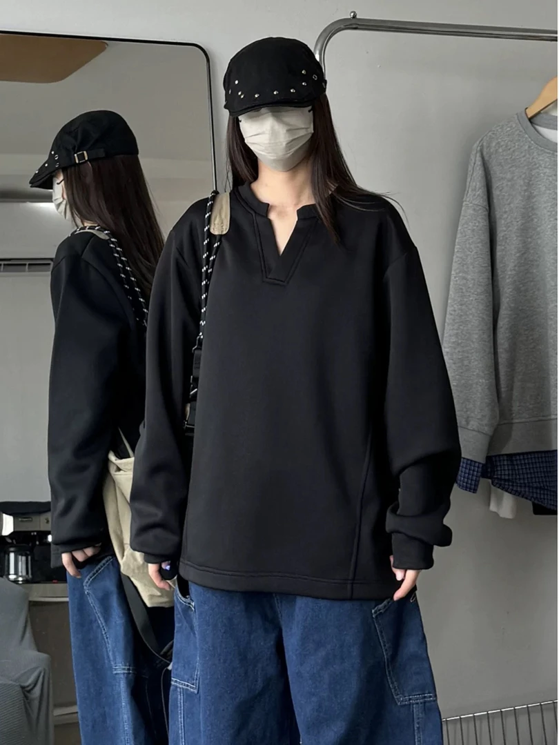 1秋季新款外套女秋冬卫衣加绒加厚拉链连帽休闲灰色开衫即墨