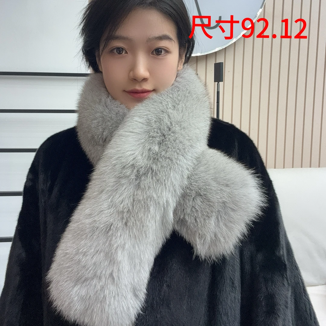 【sagafurs芬兰真狐狸皮高级百搭轻奢围脖】