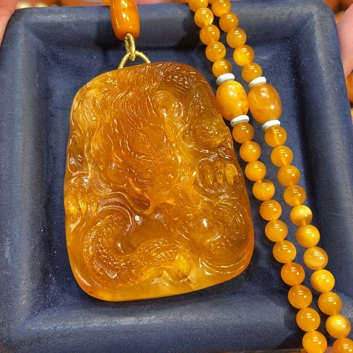 蜜蜡颈饰未镶嵌蜜蜡