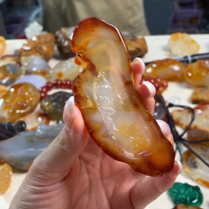 玛瑙/玉髓未镶嵌吊坠(不含链)