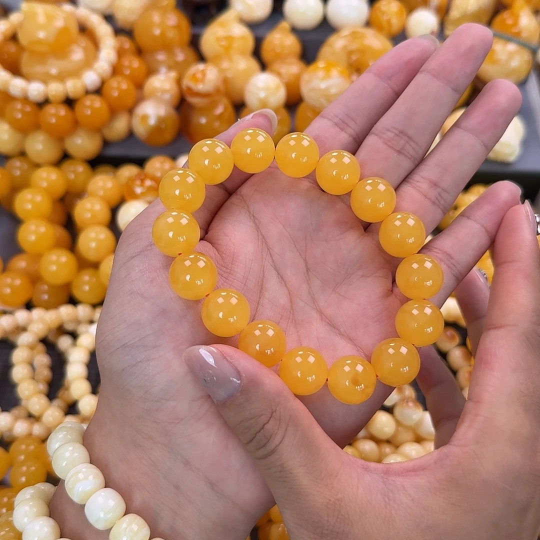 蜜蜡未镶嵌珠宝奇石同料15mm