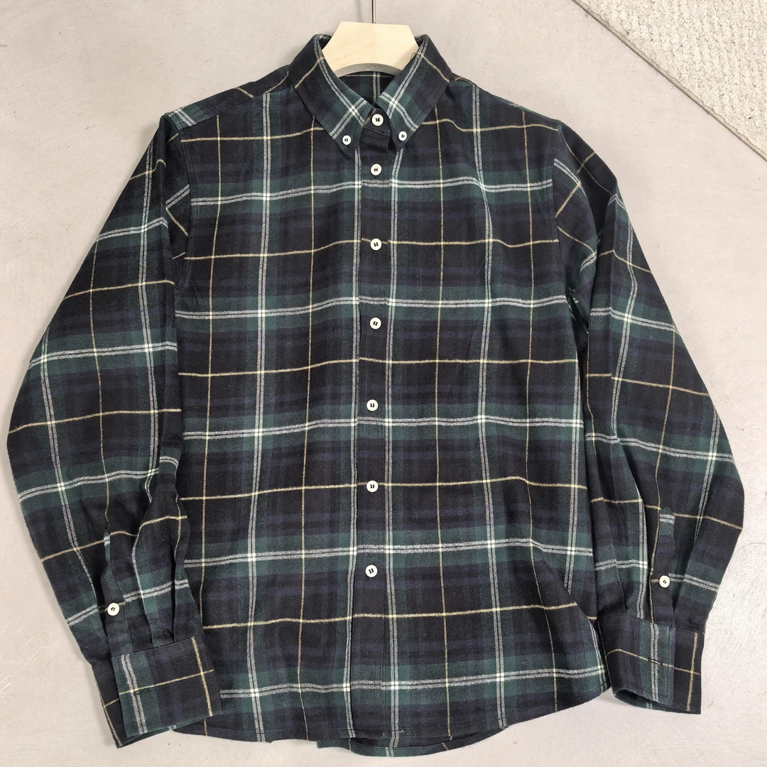 大禾自制：日系长䄂格子衬衫休闲百搭