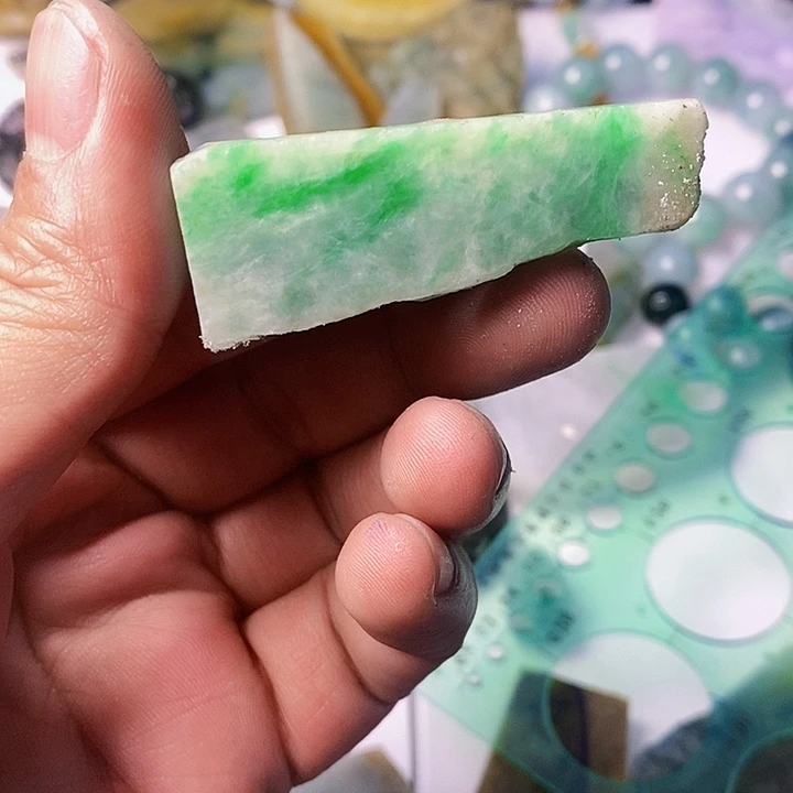 翡翠散珠天然翡翠A货